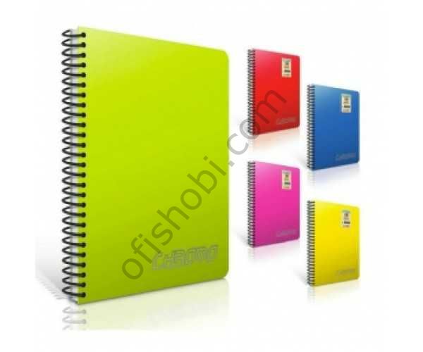 Gıpta Chromo Spiralli Pp Kapak Defter A4 100 Yp Düz Çizgisiz