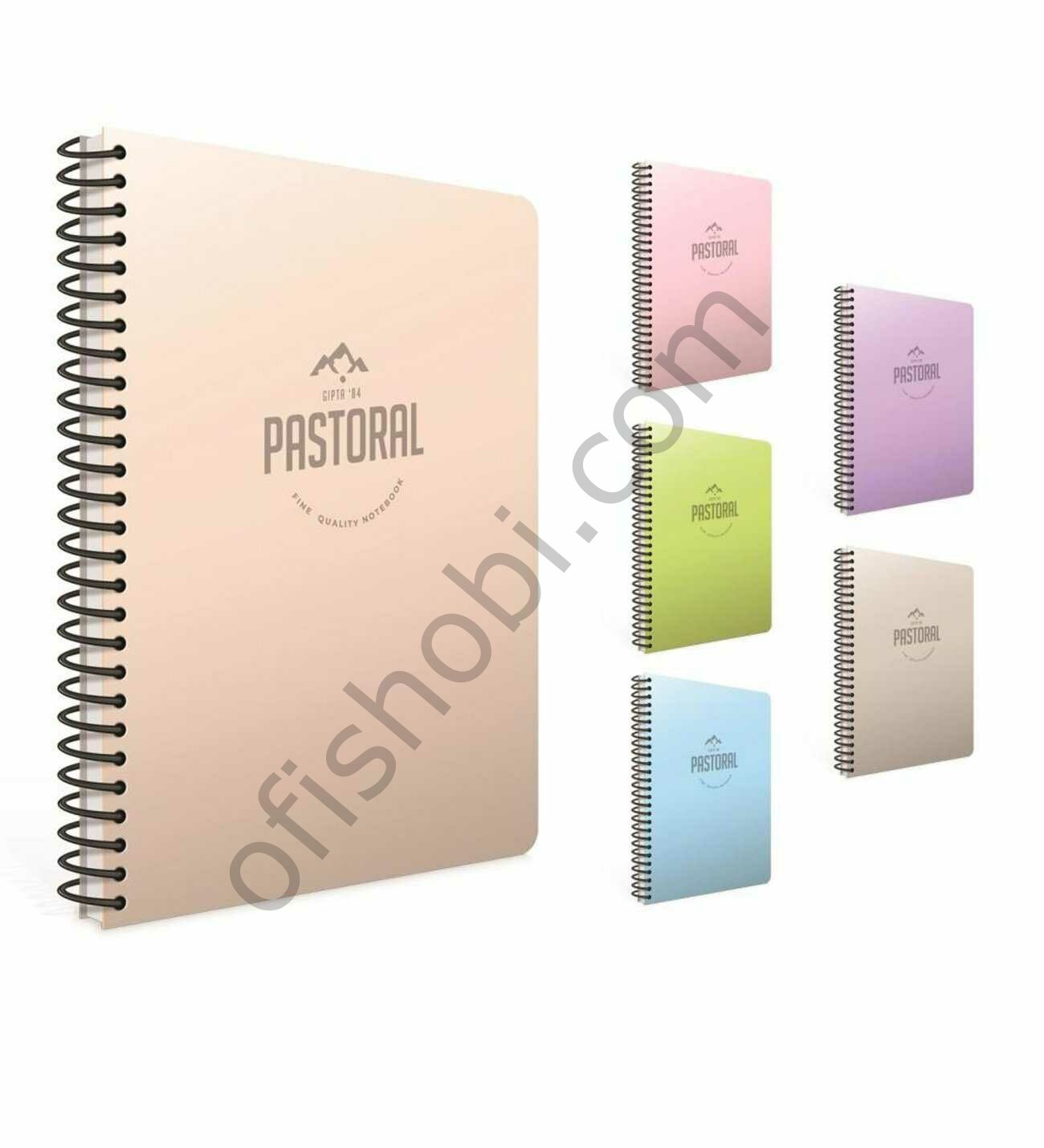 Gıpta Pastoral Spiralli Pp Kapak Defter 17X24 72 Yp Kareli