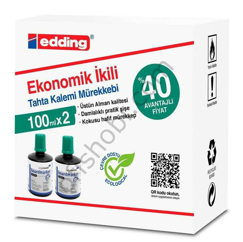 Legamaster Tahta Kalemi Mürekkebi 100 Ml 2 Li Kutu Yeşil