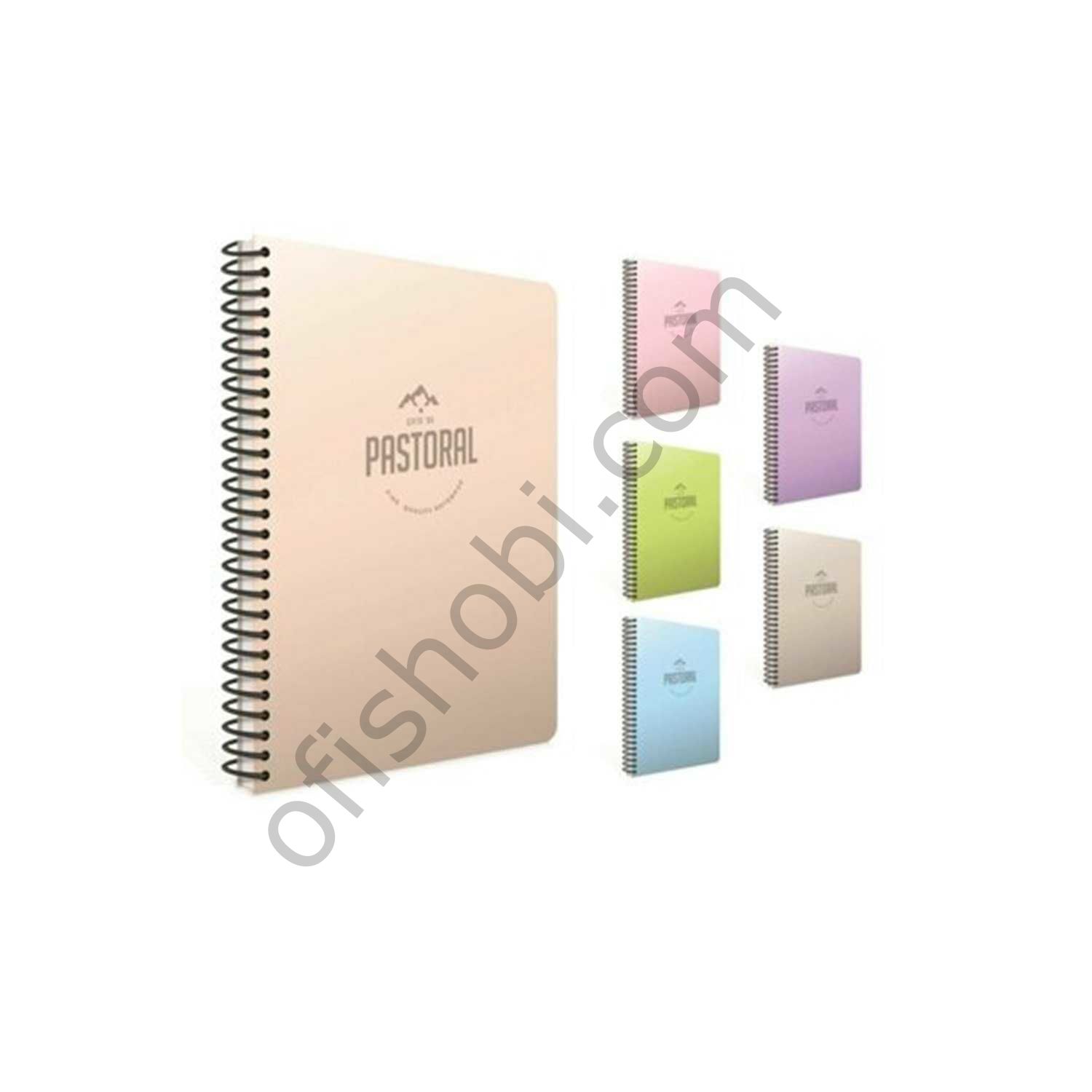 Gıpta Pastoral Spiralli Pp Kapak Defter A6 80 Yp Kareli