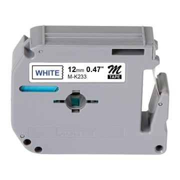 M-K233 12mm Beyaz üzerine Mavi Etiket (M-Tape)