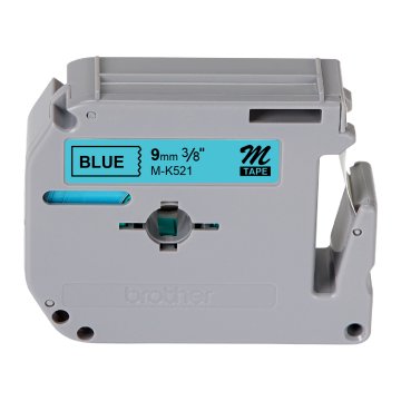 M-K521 9mm Mavi üzerine Siyah Etiket (M-Tape)