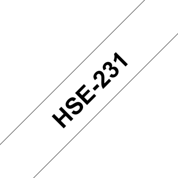 HSe-231 12mm Beyaz üzerine Siyah Isı ile Daralan Makaron (HSe Tube)