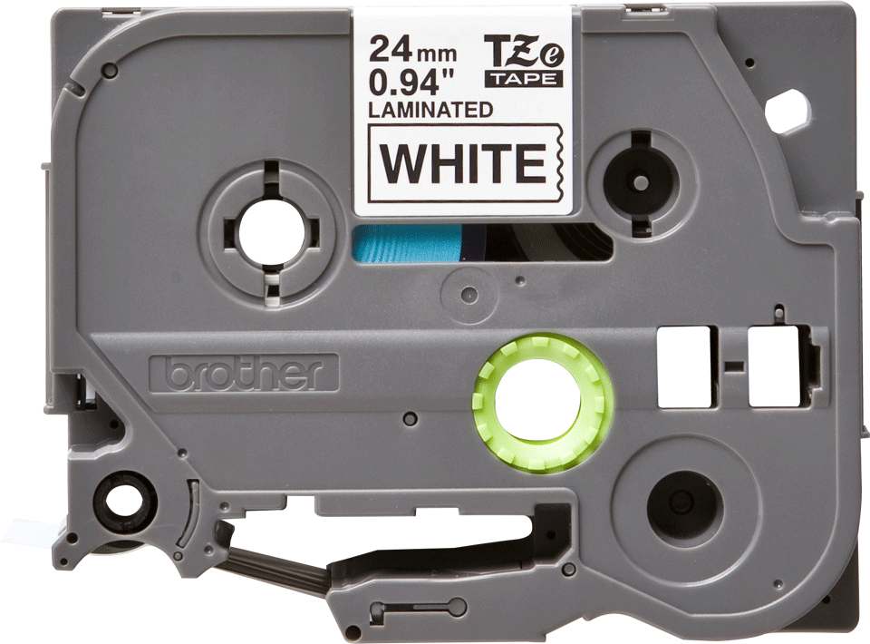 TZe-251 24mm Beyaz üzerine Siyah Laminasyonlu Etiket (TZe Tape)