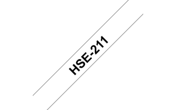 HSe-221 9mm Beyaz üzerine Siyah Isı ile Daralan Makaron (HSe Tube)