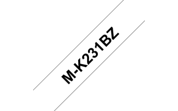 M-K231 12mm Beyaz üzerine Siyah (M-Tape)