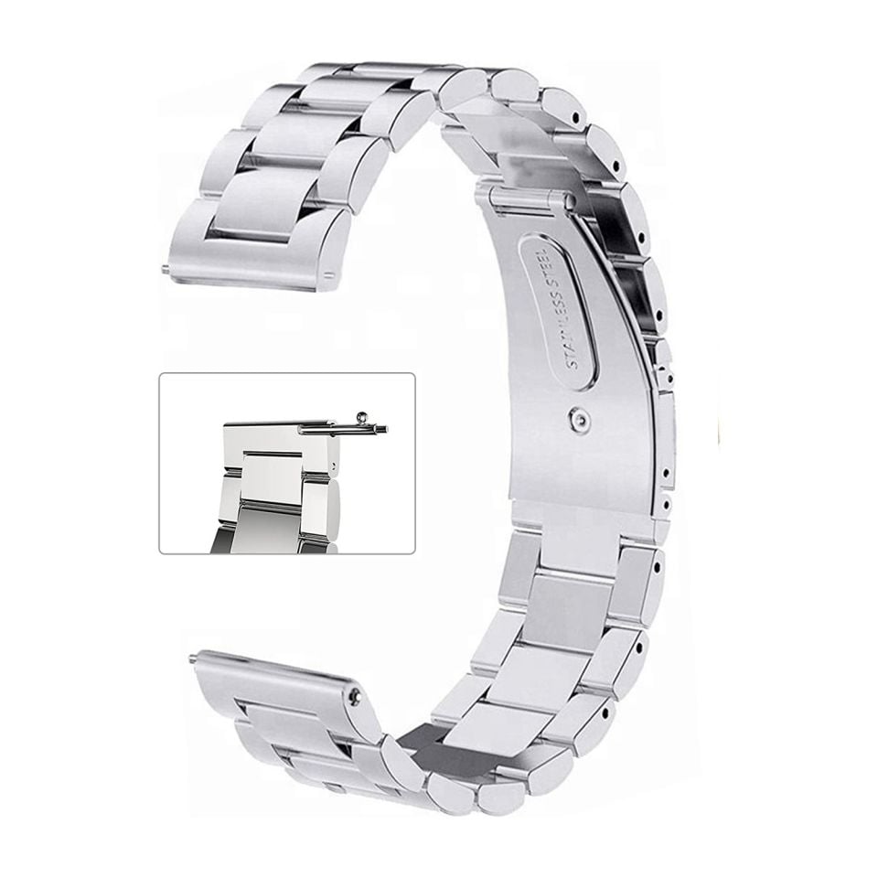 22mm Akıllı Saatler İçin Çelik Renk Metal Saat Kordonu