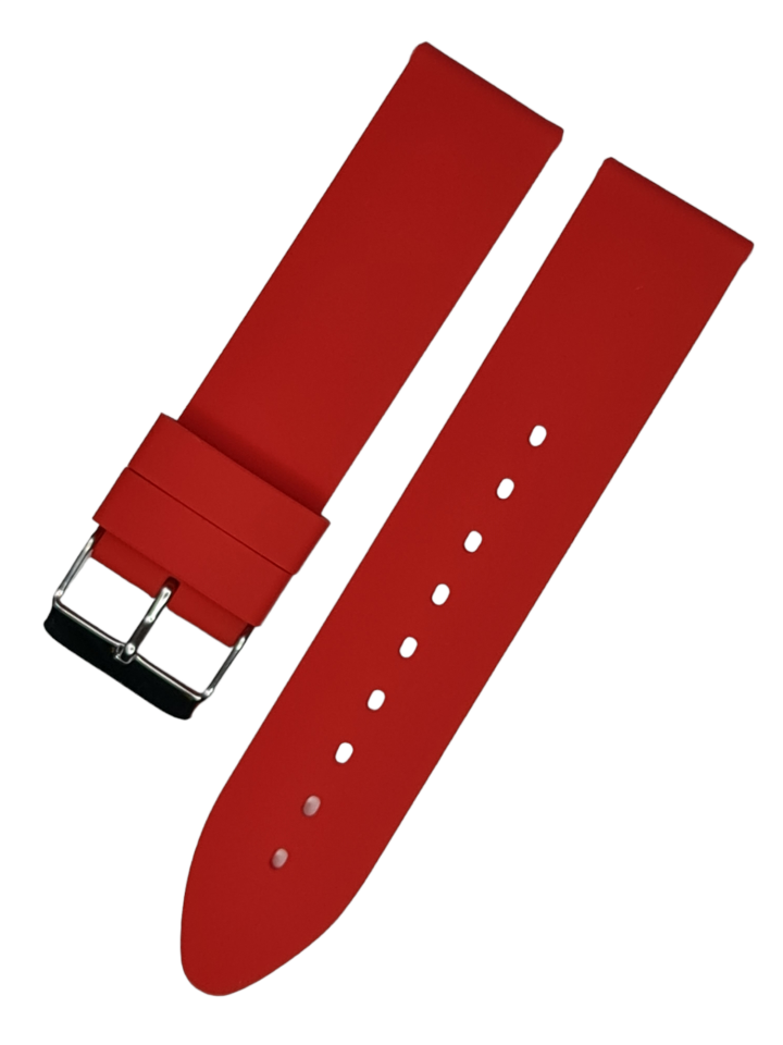 18mm Akıllı Pimli Kırmızı Silikon Saat Kordonu