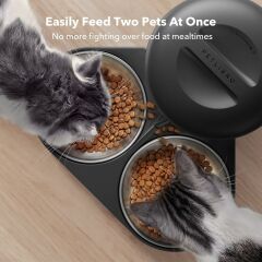 PETLIBRO İki Kedi ve Köpek İçin Otomatik Kedi Maması Dispenseri 5L - Siyah
