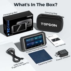 TOPDON TC003 Termal Kamera, 256x192 IR Yüksek Çözünürlüklü Çift Kamera