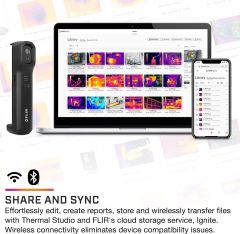 FLIR ONE EDGE PRO Kablosuz 160 × 120 IR Kamera iOS ve Android ile Uyumlu