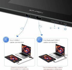 XP-Pen Artist16 Bilgisayar Grafik Tableti 15.4 Inc - Siyah