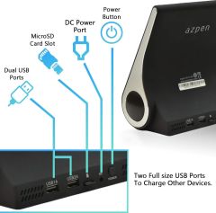 Azpen 15 Watt Kablosuz Hızlı Şarj Cihazı Sound Hub Bluetooth Hoparlör