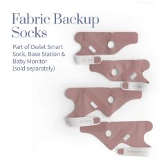 Owlet Aksesuarlı Kumaş Çorap - Dream Sock Bebek Telsizi için - Gül Kurusu