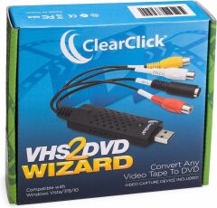 ClearClick VHS'den DVD'ye Sihirbazı - USB Video Yakalayıcı