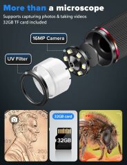 Dcorn 10 Inc HDMI LCD Dijital Mikroskop 1500X - 16MP Kamera Sensörlü