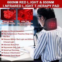 JOBYNA Boyun ve Vücut için Kırmızı Işık Terapisi, 850nm Kızılötesi Işık