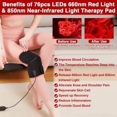 JOBYNA 660nm Kırmızı Işık ve 850nm Yakın Kızılötesi Işık Terapisi