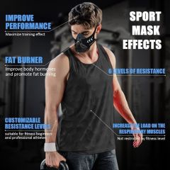 FDBRO Spor Maskeleri, Fitness Koşu Eğitimi İçin - Siyah