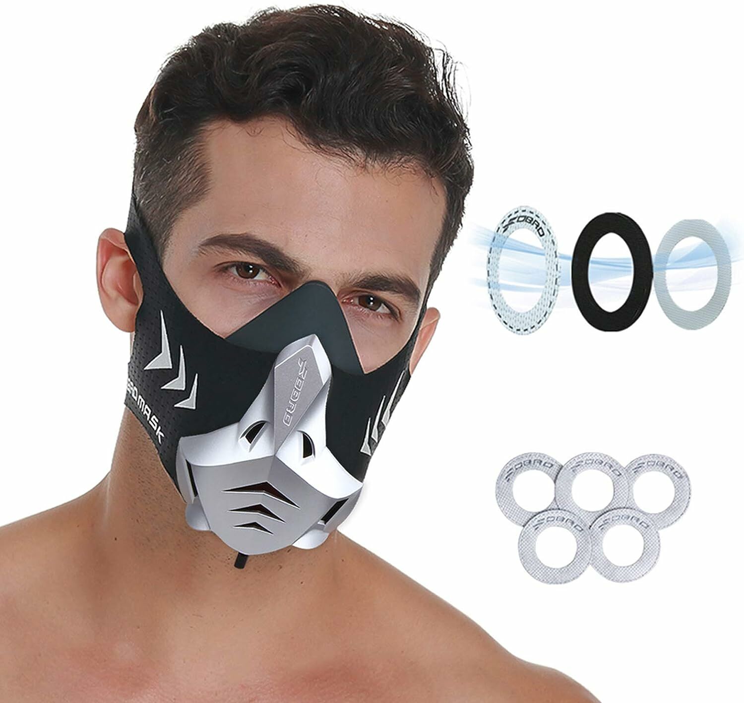 FDBRO Spor Maskesi 12 Solunum Seviyesi Pro Egzersiz Maskesi