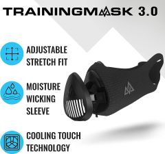 TRAININGMASK Egzersiz Eğitim Maskesi 3.0 Nefes Alabilen Kardiyo Maskesi