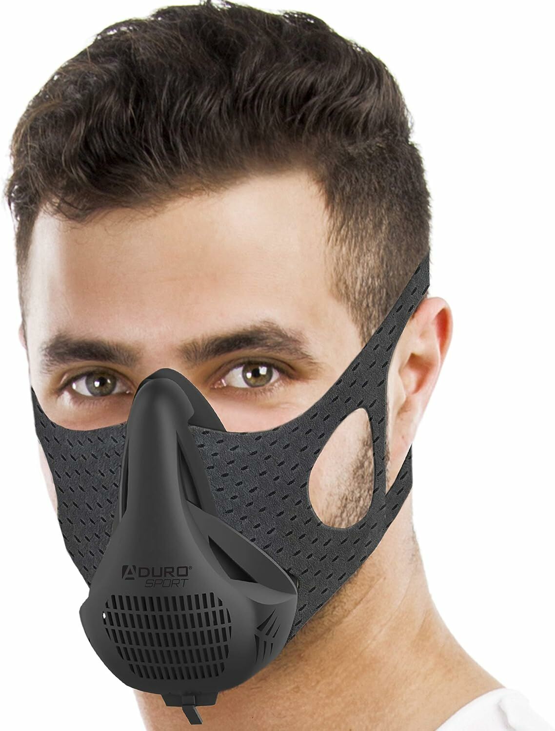Aduro Sport Yüksek İrtifa Eğitim Maskesi - Koşu Nefes Egzersizi - Siyah