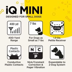 Dogtra iQ Mini Şarj Edilebilir Su Geçirmez Mini Uzaktan Köpek Eğitimi