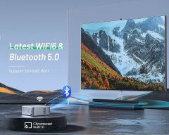 CIBEST Ev Filmi FHD Projektörü - 4K Destekli Android TV, 5G WiFi-Bluetooth