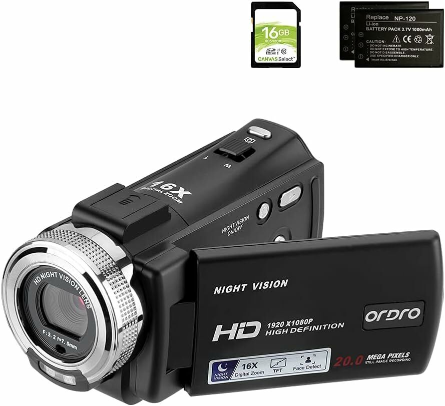 ORDRO HDV-V12 HD 1080P Video Kamera Kaydedici