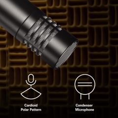 Audio-Technica AT2021 Kardioid Kondenser Mikrofon, Siyah