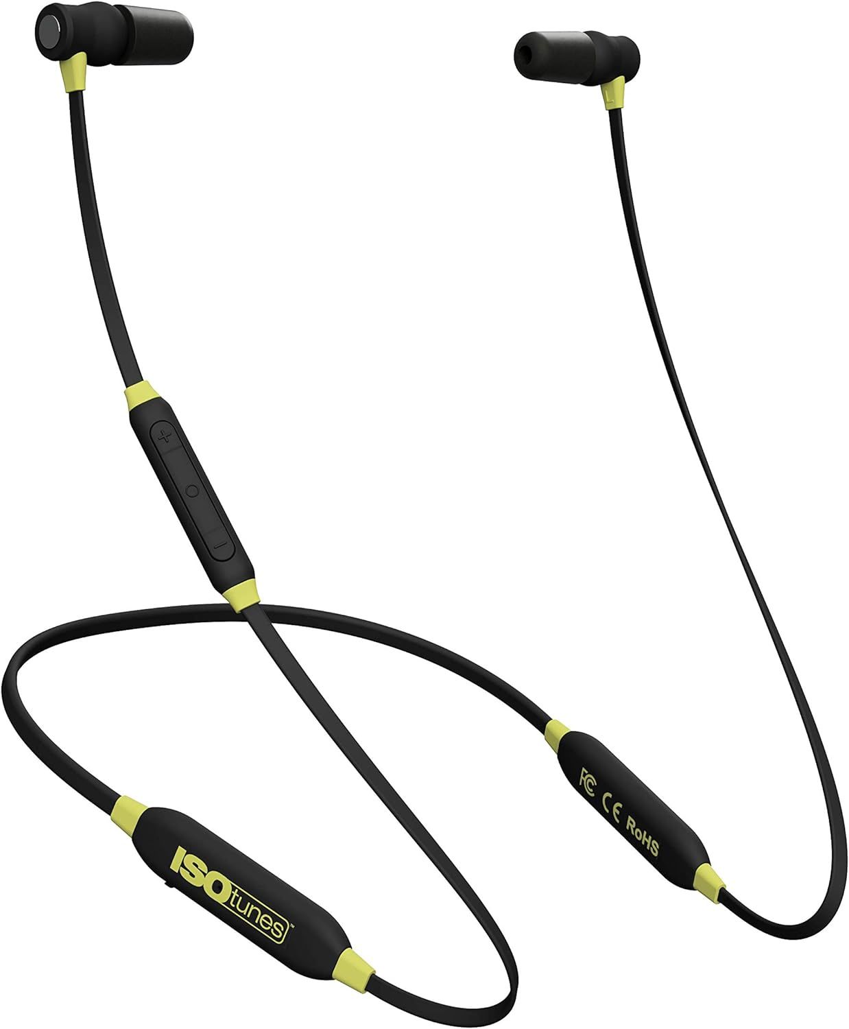 ISOtunes Xtra Bluetooth Kulak Tıkacı Kulaklık, 27 dB Gürültü Azaltma Siyah-Yeşil