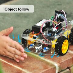OSOYOO Robot Araba Başlangıç Kiti - Arduino -STEM Uzaktan Kontrollü Eğitici