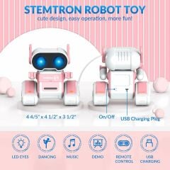 STEMTRON RC Şarj Edilebilir Uzaktan Kumandalı Robot Oyuncak - Pembe