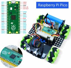 KEYESTUDIO 4WD Mecanum PICO Robot Araba - Raspberry Pi Pico Dahil