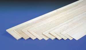 Balsa levha 1.5mm x 100mm x1000mm