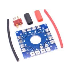 Octacopter Güç Dağıtım Kartı 100Amp. 16 Çıkışlı (Power Board) (T-Konnektör 10cm 14AWG Kablo) PDB