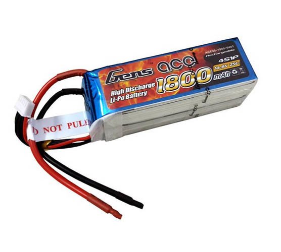 Gens Ace 14.8v 1800mah 25C 4S LiPo