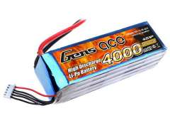 Gens Ace 14.8v 4000mah 25C 4S LiPo (Soket Yok) P1314