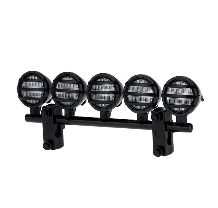 G.T.POWER LED Roof Light Bar Set 5 Spotlight 1/10 (Tepe Işık Seti) Siyah
