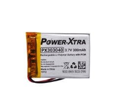 Power-Xtra 3.7V 300 Mah Li-Polymer Pil (Devreli/1.5A) PX303040
