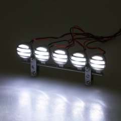 G.T.POWER LED Roof Light Bar Set 5 Spotlight 1/10 (Tepe Işık Seti) Kromaj