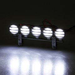 G.T.POWER LED Roof Light Bar Set 5 Spotlight 1/10 (Tepe Işık Seti) Kromaj