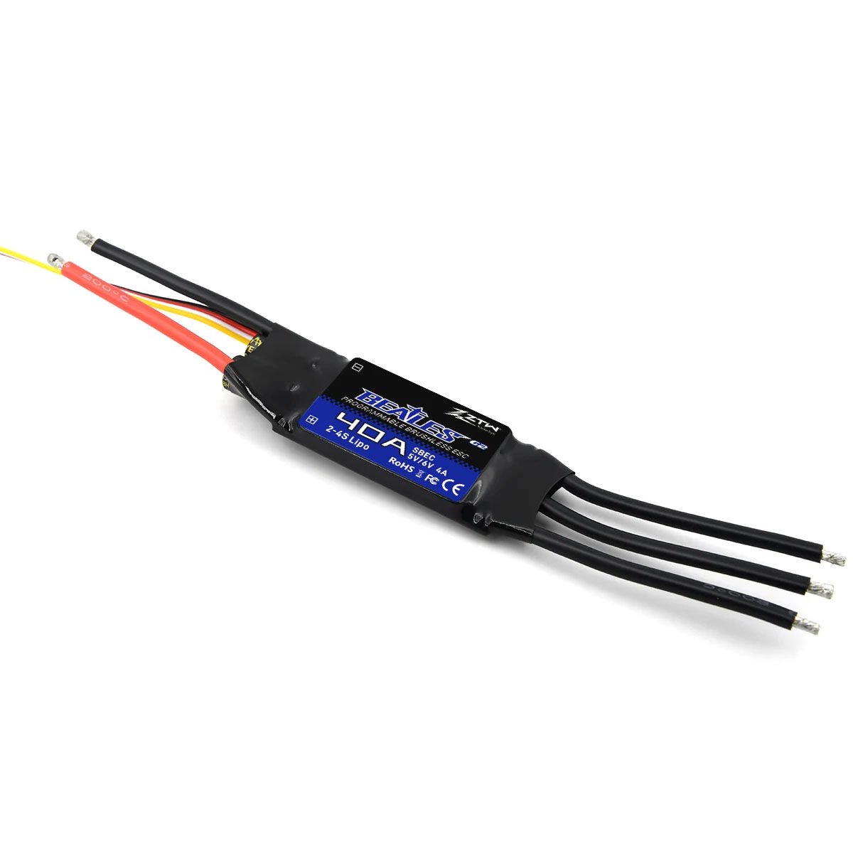 ZTW Beatles G2 40A ESC 32-Bit 2-4S (SBEC 5V-6V/4A)