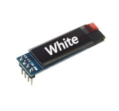 0.91 Inç 128x32 IIC I2C Oled Ekran 4 Pin (Arduino Uyumlu) Beyaz