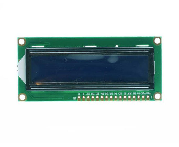 2x16 LCD Ekran Sol Üst Mavi (Qapass) 1602