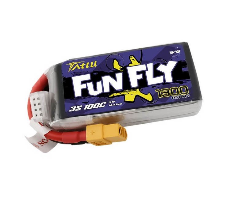 Gens Tattu Funfly 11.1v 1300mah 100C 3S LiPo (XT60)