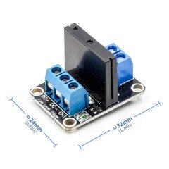 5V - 1 Kanal Solid State Röle Kartı (DC5V / 240VAC 2A) 50-60Hz