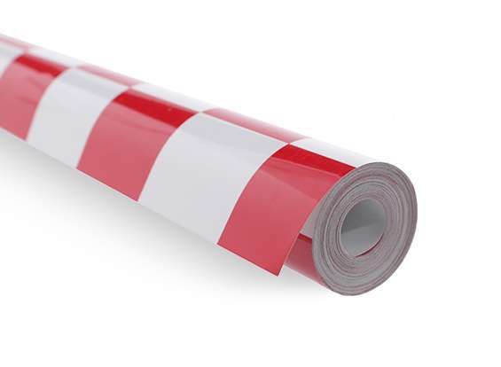 Kaplama Filmi Damalı Kırmızı-Beyaz 1metre (G:64cm)