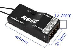 RadioMaster R86C  6 Kanal PWM - 8 Kanal S-Bus Alıcı 2.4Ghz