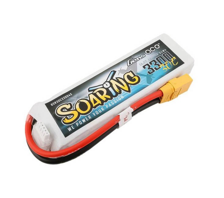 Gens Soaring 14.8v 3300mah 30C 4S LiPo (XT60)